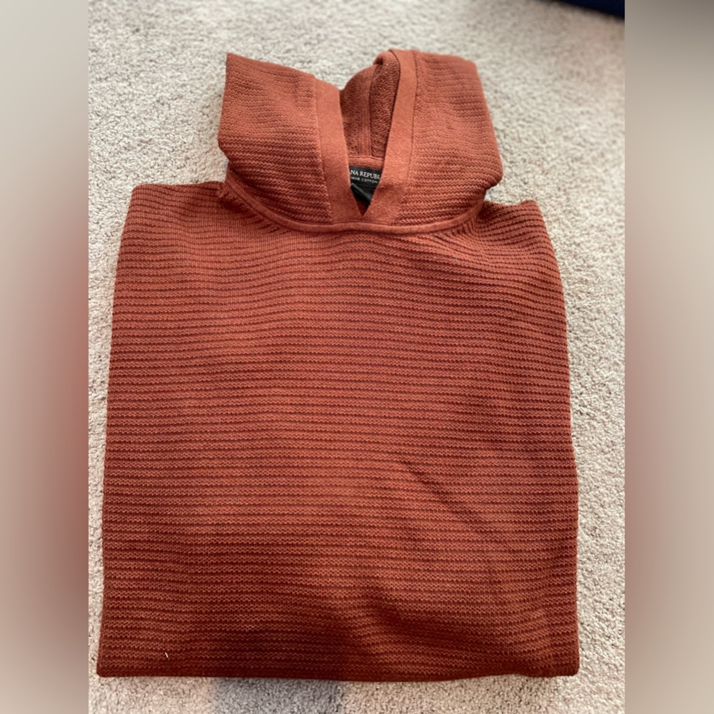 Pre-Owned Banana Republic Mens Supima Cotton Ribbed Hoodie